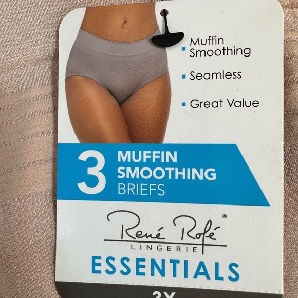 Rene' Rofe' Lingerie Essentials High Waist Smoothing Briefs 2X 3X - Picture 13 of 13